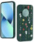 YUXING Coque pour Honor Magic 5 Lite 5G / Magic5 Lite 5G Silicone Antichoc Antidérapant, Étui Protection à Motifs Mignon Durable Souple Mince Intégrale Protection Housse (Flower,Green)