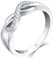 starchenie Unendlichkeit Ringe 925 Sterling Silber Zirkonia Infinity Verlobungsring Ringe für Damen(Größe 56)