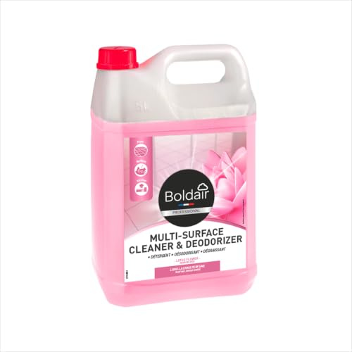 BOLDAIR- Nettoyants & désodorisants- Parfum fleur de lotus longues durée- Multi surfaces- Sols, cuisines & surfaces- 5L- Fabrication Française