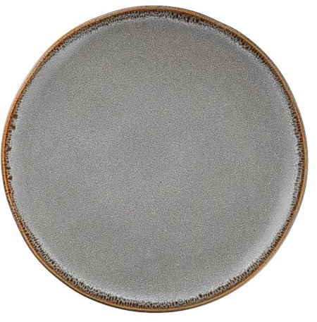 VILLA ITALIA - 26-5 cm ROCK Speiseteller - Handgefertigte Keramik - Hochglanz - Finish - Mikrowellen - und spülmaschinenfest Flacher Teller - Platzteller - Pastateller - Suppenteller - Geschirrset