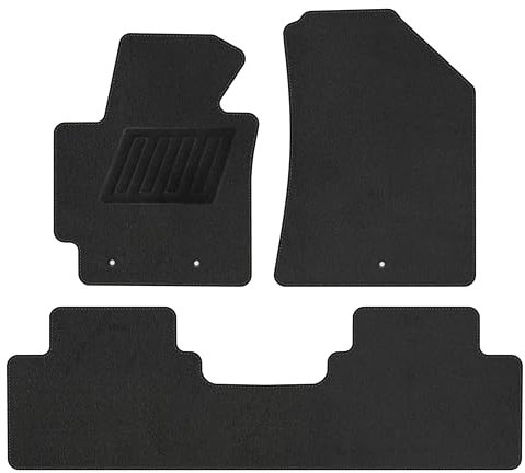 TEXER Textil Fußmatten Passend für Kia Soul II PS 2013-2018 Comfort