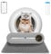 Arenero para gatos autolimpiante y antiolor, con aplicación de 65 litros, arenero eléctrico para gatos con alfombrilla de arena y bolsas (TIPO-2)