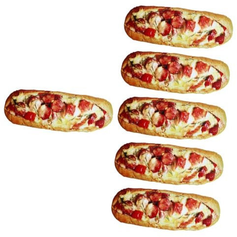 Abaodam 6 STK Kopfkissen Tierspielzeug Kuschelkissen für Kinder Bettkissen kopfstützenbezüge die Kissen Sofakissen Lendenkissen in Brotform Schinken- und Sesambrotkissen Plüschpuppen Toast