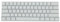 61 Key PBT Blank Keycaps XDA Profile Gamers Not Letter White Keycap for Switches Mechanical Keyboards