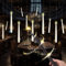 YushengTai Floating Candles, 12 Stück 16,8 cm Flackernde Schwebende Kerzen mit Har-ry Potter Zauberstab Fernbedienung, Har-ry Potter Kerzen & Zauberstab Fernbedienung für Halloween Dekoration