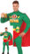 FIESTAS GUIRCA Beerman Hero Mens Fancy Dress Costume - Funny Beer Superhero Mens Costume with Beer Holders - Bachelor Party Stag Do Fancy Dress Men Size L