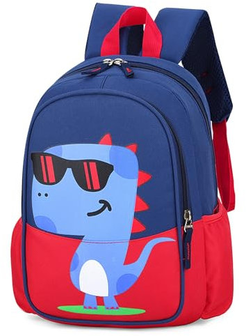 Wffeila Kinderrucksack - Jungen & Mädchens Rucksack für 1-5 Jahre, Einstellbarer Kindergarten & Buch Rucksack (Rot)