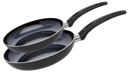 Elo 9807550 Pfannen aus Aluminium, Pfanne für alle Herdarten außer Induktion, Bratpfanne, Bratpfanne, Pfanne, ohne PFAS, Aluminium, Kunststoff, 32 x 5 cm