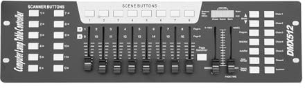 DMX-Controller, Bühnenbeleuchtungskonsolen-Controller, 192 Kanäle, DMX 512-Beleuchtungskonsolen, zum Bearbeiten von Bühnenbeleuchtungsprorammen