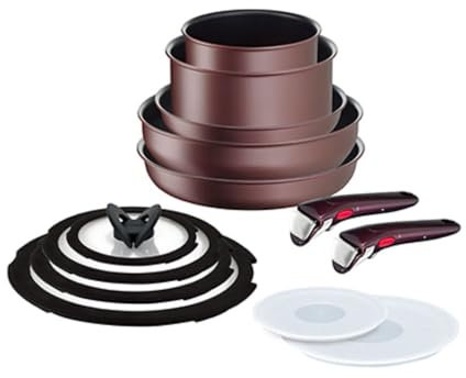 Tefal Batterie de cuisine 13 pièces Ingenio IH Brown Unlimited Tous feux + induction - L3859292