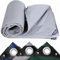LDQBF Bache de Protection Exterieur,4x4m 520g/m² PVC bâche Bache Exterieur Impermeable pour Chauffage de Bois,Jardin ou comme bache Piscine hivernage,Bâche avec Corde de Gris