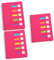 KALLORY 3 Pz taccuino a spirale laterale blocco note diario del taccuino quaderni a griglia taccuino digitale quaderno rosa notepad notebooke quaderno di categoria Taccuino degli studenti