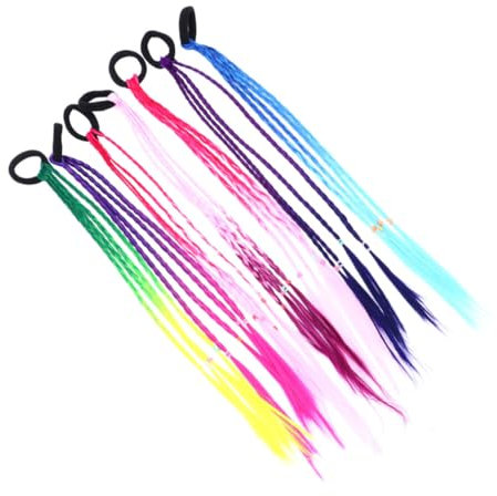 VINTORKY Haarseil Teilen Für Junge Mädchen Bunte Zöpfe Und Haargummis Einfache Anwendung Geeignet Für Geburtstagsfeiern Tanzpartys Und Täglichen Gebrauch