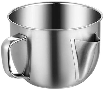 Fetttrennkanne 1,2L Fettabscheider Für Soßen 2 In 1 Oil Strainer Pot Fett- Und Soßentrennsieb Ölsieb TopfFettkanne Edelstahl Öl Suppe Sieb Tasse Mehrzweck Fett-Trennkanne Ölvorrat Dosenbehälter Küche