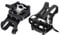 Auptiz Bicycle Pedals with Clips and Straps, non-slip MTB Pedals, SPD Pedal Bike, Suitable for Road Bike, Indoor Exercise Bikes and All Bikes with 9/16 Inch Axle