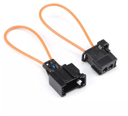 Bohaner 2x Auto Lichtleiter Connector Brückenstecker Most Bus LWL Brücke für Nachrüst und Reparaturarbeiten für B.M-W A-u.d/i Mercedes Porsche Stecker Buchse Adapter Verbinder
