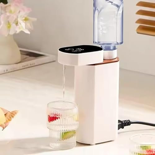 HBBursts Electric Kettles Portable, Small Portable Instant Hot Water Dispenser With Built-in Water Pump, 3s Quick Heating & Dispense, Adjustable 5 Temperatures