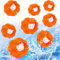 Tierhaarentferner Waschmaschine, 8er-Pack Fusselball für Waschmaschine, Wiederverwendbarer Anti fussel bälle Waschmaschine, Flusenfilter zum Entfernen von Tierhaaren und Flusen (Orange)