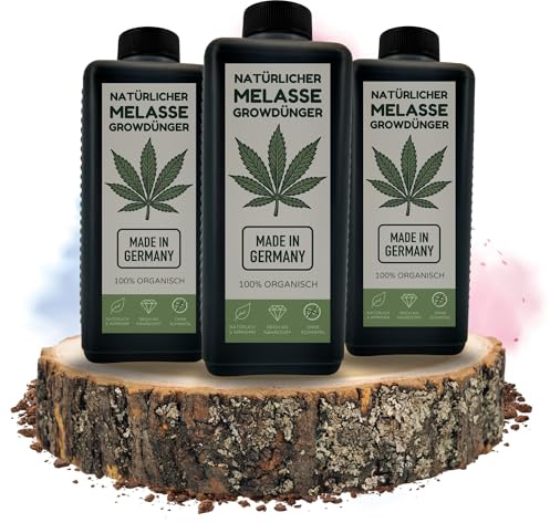 3L Melasse Grow Dünger Made in Germany I Zusatz Düngemittel für leckere große Blüten Blütephase Booster I für Growbox & Outdoor