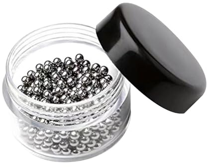 KiBcsLic Billes de Nettoyage pour Verre Perles de Lavage Boules pour Bouteille Outil de Rinçage Sans Produits Chimiques Adaptées pour Verrerie de Laboratoire, 2 Mm