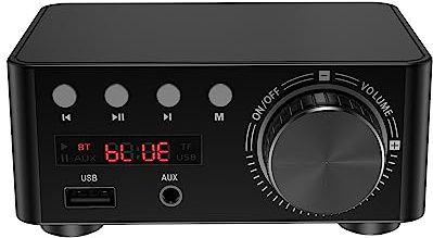 Topteng HiFi Mini Bluetooth 5.0 Digital Power Sound Amplifier Stereo Audio Receiver USB