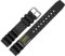 MARBURGER Uhrenarmband 22mm Kunststoff Schwarz XL - Werkzeug Montage Set 9672210000120