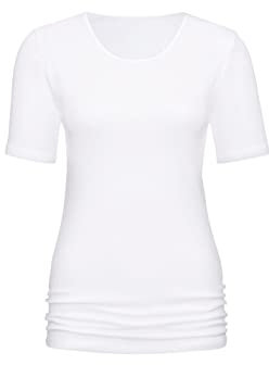 Mey Tagwäsche Serie Noblesse Damen Shirts 1/2 Arm Weiss L(42)