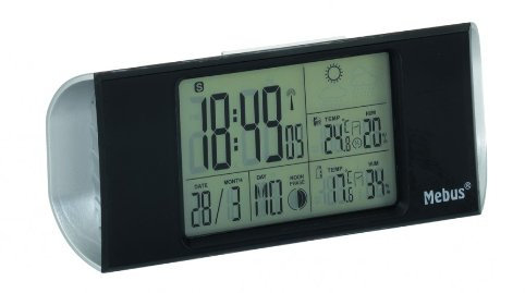 Mebus 40193 Digitale Wetterstation (AA/AAA, 1,5 V, Schwarz, Silber)
