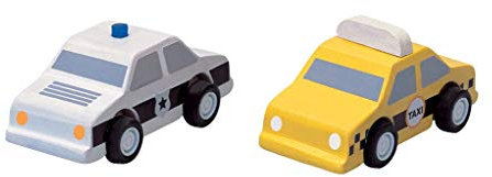 Plan Toys 39607300 - Taxi & Police
