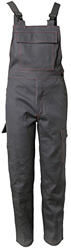 Planam 1744102 Size 102 500g/m sq Heat/Fire Retardant Garments Dungarees - Grey