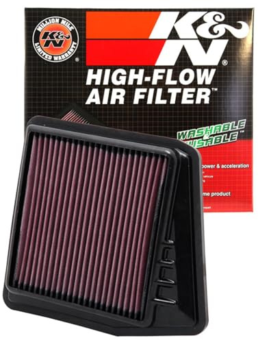 K&N 33-2430 Motorluftfilter: Hochleistung, Prämie, Abwaschbar, Ersatzfilter,Erhöhte Leistung, 2008-2015 (Accord IX, TSX)