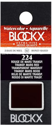 Blockx Transparentes Mars-Rot-Aquarell