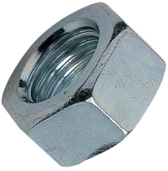 ForgeFix Hexagonal Nuts | M8 | Zinc Plated | Bag 100