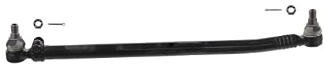 febi bilstein 35173 Drag Link with castle nuts and cotter pins, from steering gear to 1st front axle, pack of one