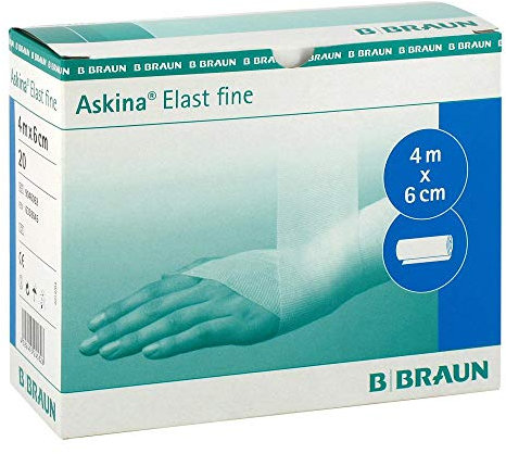 ASKINA Elast Fine Binde 6 cmx4 m lose 20 St