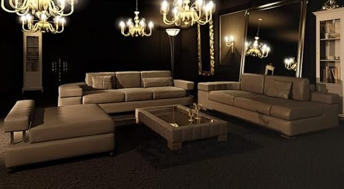 Bullhoff by Giovanni Capellini Ledersofa Wohnlandschaft Ecksofa Couch Sofa Ledercouch L-Form Sofagarnitur 3-Sitzer + Daybed Designsofa NÜRNBERG