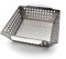 SANTOS Grillkorb/Gemüsekorb - Edelstahl - 21,5x21,5x6,5cm - XS Grillwok für Gemüse, Fleisch & Co. - Edelstahl-Grillkorb - Vegetarisch & Vegan Grillen