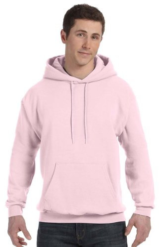 Hanes EcoSmart Sweat à Capuche en Polaire de Poids Moyen pour Homme, Rose pâle, XXXL