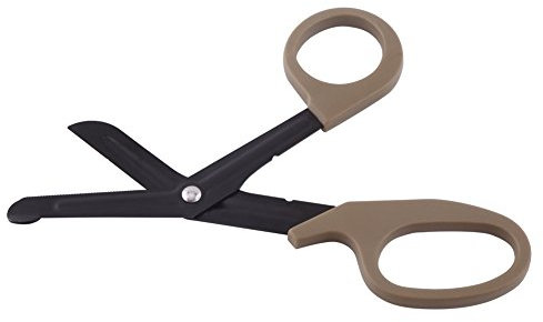 Verbandschere Trauma Schere aus Edelstahl 17,8 cm scharfe geschwungene Schere für chirurgische, medizinische und stillende Schnitt Bandagen Erste Hilfe Sanitäter Schere 2.00W 1.00V