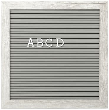 Kate & Milo 10 x 10 Rustic Gray Letterboard Set