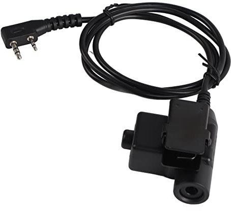 Walkie Talkie Kabel, Ersatz U94 2-Pin Walkie Talkie Outdoors Zubehör Kabeladapter PTT für Z-Tactical Headset