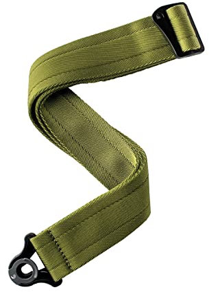 D'Addario Auto Lock Tracolla Per Chitarra - Accessori Per Chitarra Acustica Ed Elettrica - Tracolla Per Chitarra Autobloccante Facile Da Usare - Moss Green - 2 Width - Nylon