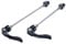 Neuocean 1pair Bike Quick Release Skewers, Front Rear Bicycle Wheel Hub Skewer for MTB BMX Road Mountain Bike (Black)