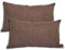 Formalind - 2er Set Sofakissen 50x30cm - 2 Sofakissen mit Füllung und Bezug. Bequeme Couchkissen mit abnehmbaren und waschbaren Bezügen. Weiche Sofakissen im 2er Set. Dunkelbraun