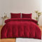 Chanyuan Winter Bettwäsche 135x200cm Cashmere Touch Rot Weinrot Flauschig Bettbezug 2 Teilig Kuschelig Warm Plüsch Flanell Bettwäsche Set mit Kissenbezug 80x80cm