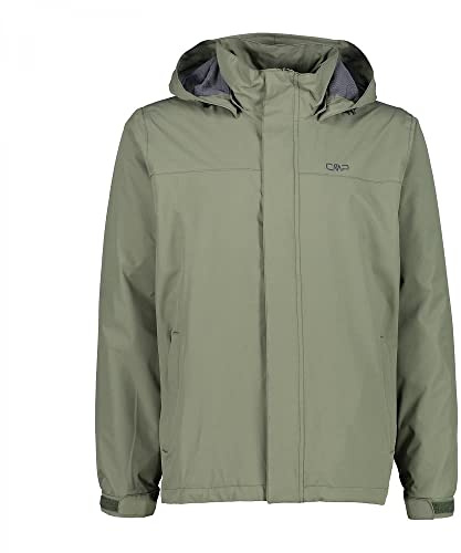 CMP - Herrenjacke mit Druckknöpfen und Kapuze, Torf, 46