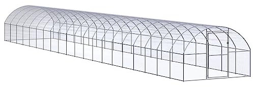 vidaXL Outdoor Hühnerstall 3x20x2m Verzinkter Stahl Hühnerhaus Geflügelstall