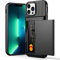 Aolcev for iPhone 13 Pro Max Case Wallet Case with Card Holder Slot Anti-Scratch Hard PC Back Soft TPU Bumper Heavy Duty Shockproof Protective Phone Case Cover for iPhone 13 Pro Max 6.7 inch-Black