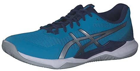 ASICS Herren Gel-Tactic Cross Trainer, Island Blue/Pure Silver, 46.5 EU