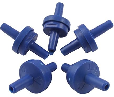 A ABSOPRO Luftpumpenauslass Rückschlagventile für Aquarienbehälter Plastik blau (5er Set)